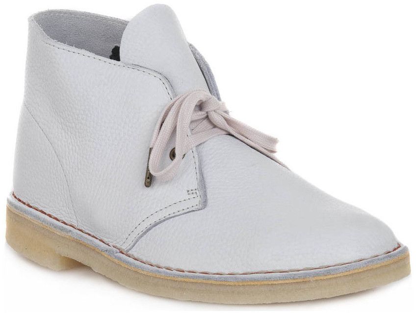 Čižmy Clarks  DESERT BOOT M WHITE