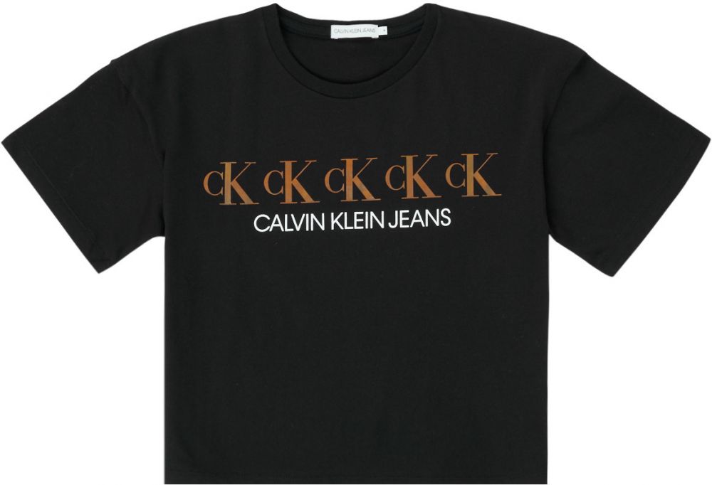 Tričká s krátkym rukávom Calvin Klein Jeans  CK REPEAT FOIL BOXY T-SHIRT