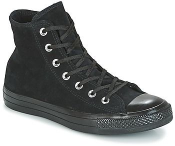 Členkové tenisky Converse  CHUCK TAYLOR ALL STAR MONO PLUSH SUEDE HI BLACK/BLACK/BLACK