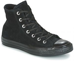 Členkové tenisky Converse  CHUCK TAYLOR ALL STAR MONO PLUSH SUEDE HI BLACK/BLACK/BLACK