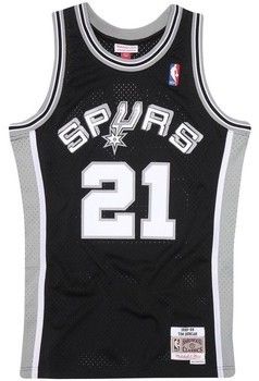 Tričká s krátkym rukávom Mitchell And Ness  San Antonio Spurs Road 199899 Tim Duncan