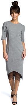 Šaty Moe  M414 Bodycon šaty s hrubými ramienkami - karamelové