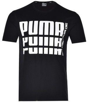 Pánske oblečenie - Pánske tričká a polokošele - Čierna - Tričká s krátkym rukávom Puma  Rebel Bold Basic Tee Tričká s krátkym rukávom Puma  Rebel Bold Basic Tee