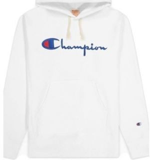 Mikiny Champion  Reverse Weave Script Logo Hooded Sweatshirt