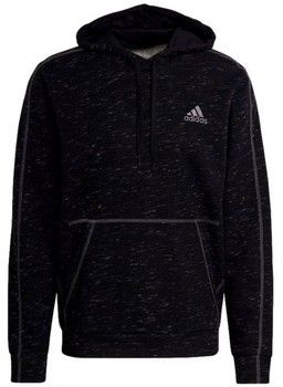 Mikiny adidas  SUDADERA NEGRA CAPUCHA HOMBRE  GK8910