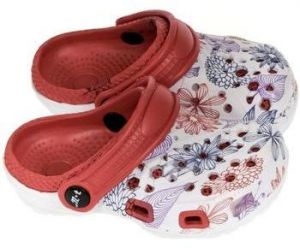 Šľapky John-C  Detské červené crocsy LILLI