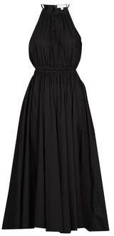 Dlhé šaty MICHAEL Michael Kors  HALTER CTN MIDI DRESS