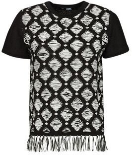 Blúzka Karl Lagerfeld  S/SLV BOUCLE KNIT TOP