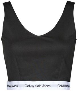 Športové podprsenky Calvin Klein Jeans  CONTRAST TAPE MILANO STRAPPY TOP