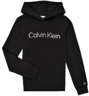 Mikiny Calvin Klein Jeans  INSTITUTIONAL SILVER LOGO HOODIE