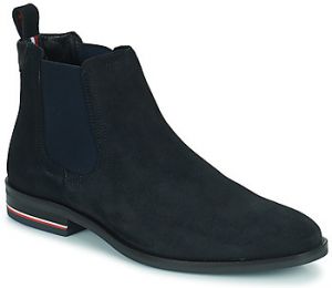 Polokozačky Tommy Hilfiger  Signature Hilfiger Suede Chelsea