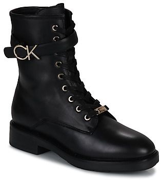 Polokozačky Calvin Klein Jeans  RUBBER SOLE COMBAT BOOT W HW