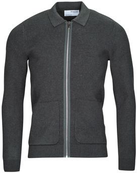 Vesty bez rukávov/Cardigany Selected  SLHTORONTO LS KNIT ZIP UP SHIRT