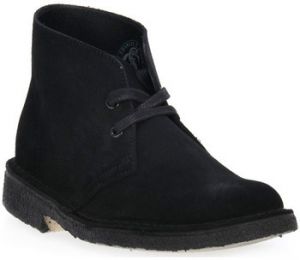 Polokozačky Clarks  DESERT BOOT W BLACKS