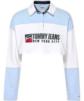 Tričká s krátkym rukávom Tommy Jeans  POLO CORTO AZUL MUJER   DW0DW13430
