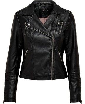 Kabáty Only  CHAQUETA DE CUERO SINTETICO NEGRA MUJER  15153079