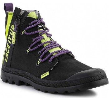 Členkové tenisky Palladium  Pampa Lite Lace It Black/Wild lime 78353-099-M