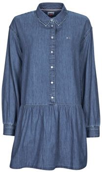 Krátke šaty Tommy Jeans  TJW CHAMBRAY SHIRT DRESS