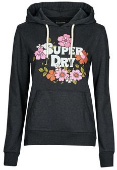 Mikiny Superdry  VINTAGE FLORAL SCRIPTED HOOD