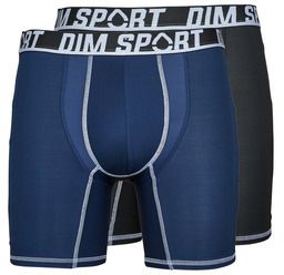 Boxerky DIM  DIM SPORT BOXER LONG MICROFIBRE PACK X2