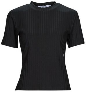 Tričká s krátkym rukávom Calvin Klein Jeans  RIB SHORT SLEEVE TEE