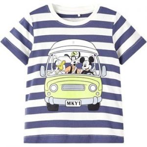 Tričká s krátkym rukávom Name it  CAMISETA AZUL MICKEY NIO  13203518