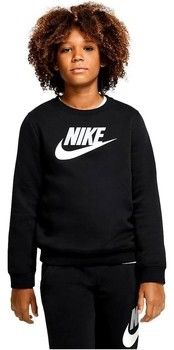 Mikiny Nike  SUDADERA NEGRA JUNIOR  CLUB CV9297