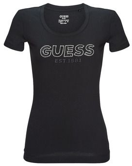 Tričká s krátkym rukávom Guess  SS RN MESH LOGO TEE