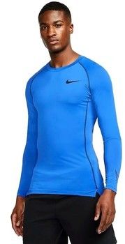 Tričká s dlhým rukávom Nike  CAMISETA HOMBRE  PRO DRI-FIT AZUL DD1990