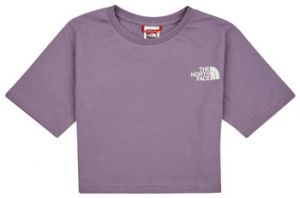 Tričká s krátkym rukávom The North Face  Girls S/S Crop Simple Dome Tee