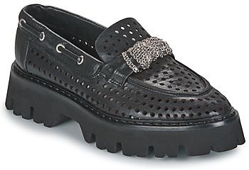 Mokasíny Fru.it  8152-999-ANFIBIO-NERO-NIKEL