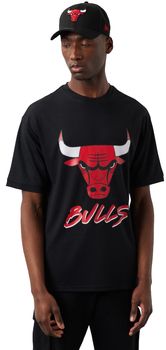 Tričká s krátkym rukávom New-Era  NBA Chicago Bulls Script Mesh Tee