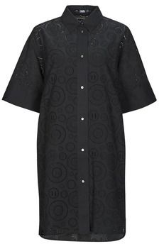 Krátke šaty Karl Lagerfeld  BRODERIE ANGLAISE SHIRTDRESS