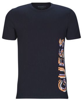 Tričká s krátkym rukávom Guess  SS CN GUESS VERTICAL LOGO TEE