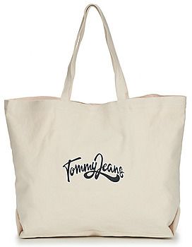 Veľká nákupná taška/Nákupná taška Tommy Jeans  TJW CANVAS TOTE NATURAL