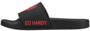 Žabky Ed Hardy  Sexy beast sliders black-red