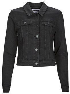 Džínsové bundy Noisy May  NMDEBRA L/S BLACK DENIM JACKET NOOS