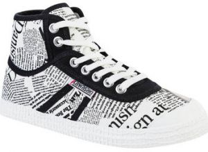 Módne tenisky Kawasaki  News Paper Canvas Boot K202413 1002 White