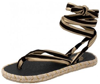 Espadrilky Nalho  BKGO KARABI SANDAL METALLIC W