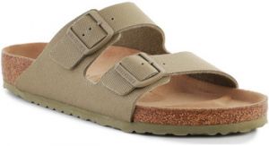 Šľapky BIRKENSTOCK  Rivet Logo Vegan Canvas Faded Khaki 1023958