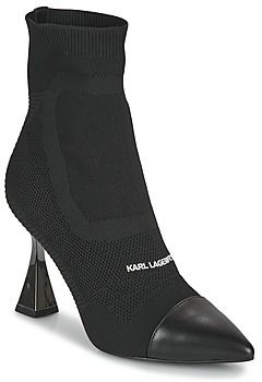 Čižmičky Karl Lagerfeld  DEBUT Mix Knit Ankle Boot