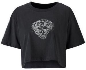 Tielka a tričká bez rukávov Ed Hardy  Tiger glow crop top black