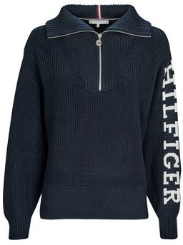 Svetre Tommy Hilfiger  PLACED HILFIGER 1/2 ZIP SWEATER