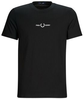 Tričká s krátkym rukávom Fred Perry  EMBROIDERED T-SHIRT