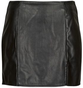 Sukňa Only  ONLLENI FAUX LEATHER SLIT SKIRT PNT