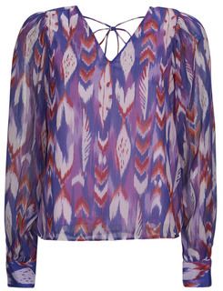 Blúzka Only  ONLPAM LIFE L/S V-NECK TOP PTM