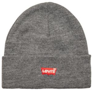 Čiapky Levis  RED BATWING EMBROIDERED SLOUCHY BEANIE