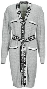 Vesty bez rukávov/Cardigany Karl Lagerfeld  FEMININE BOUCLE CARDIGAN