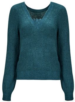 Svetre Vila  VIDEBRA REV L/S V-NECK KNIT TOP