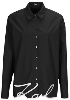 Košele a blúzky Karl Lagerfeld  KARL HEM SIGNATURE SHIRT